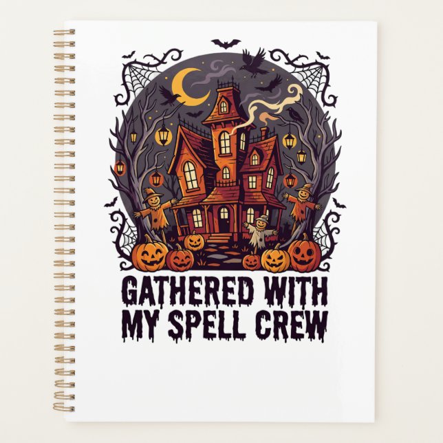 Halloween-Gespenstisches Erntefest Planer (Vorderseite)