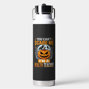 Halloween-Gesundheitslehrer Gruseliger Kürbis Kräh Trinkflasche