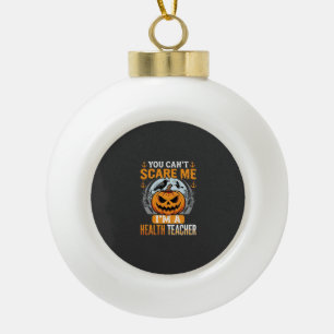 Halloween-Gesundheitslehrer Gruseliger Kürbis Rabe Keramik Kugel-Ornament