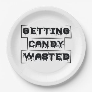 Halloween Getting Candy Wasted Birthday Pappteller