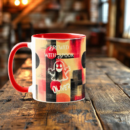 Halloween - Ghoful Braut mit Spook Tasse