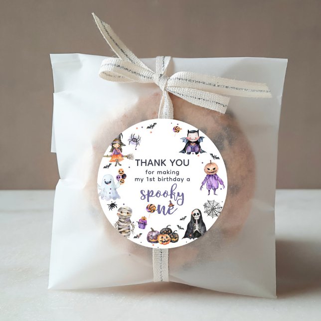 Halloween Ghost 1. Geburtstags-Party Geschenkanhänger (Von Creator hochgeladen)