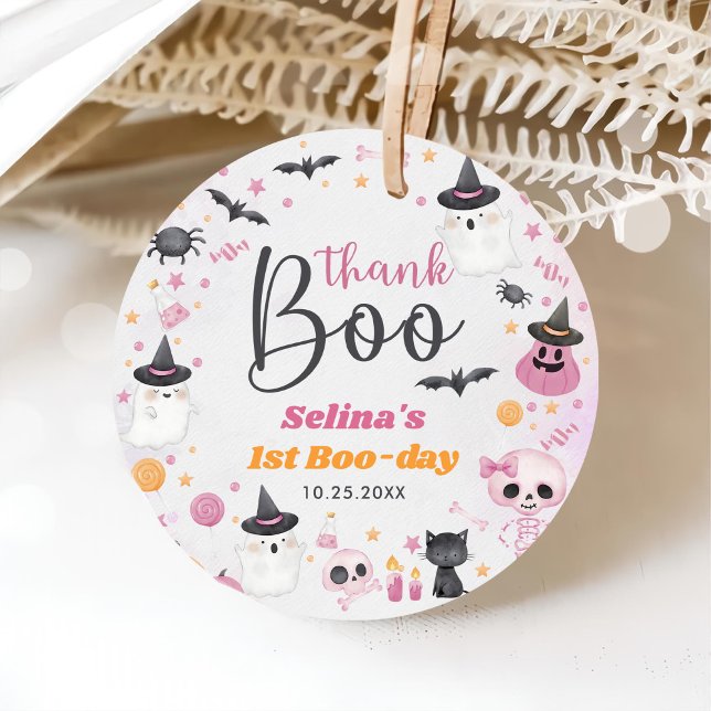 Halloween Ghost 1. Geburtstags-Party Geschenkanhänger (Von Creator hochgeladen)