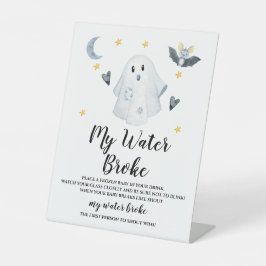 Halloween Ghost Baby Dusche Water Broke Spiel Sockelschild