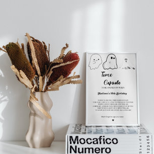 Halloween Ghost Baby Duschzeit Kapsel Poster