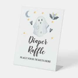 Halloween Ghost Baby Duwer Diaper Raffel Sockelschild