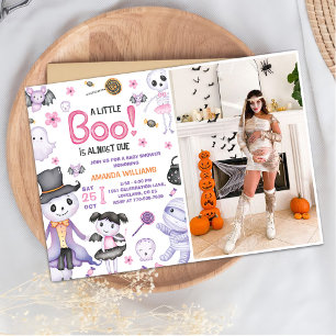 Halloween Ghost Baby Girl Dusche Party Foto Einladung