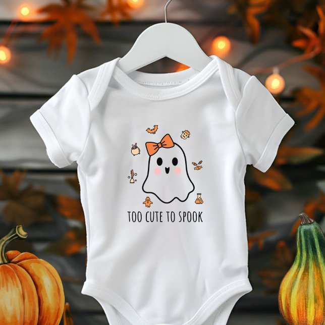 Halloween Ghost Baby Girls zu Niedlich, um zu spre Strampler (Von Creator hochgeladen)
