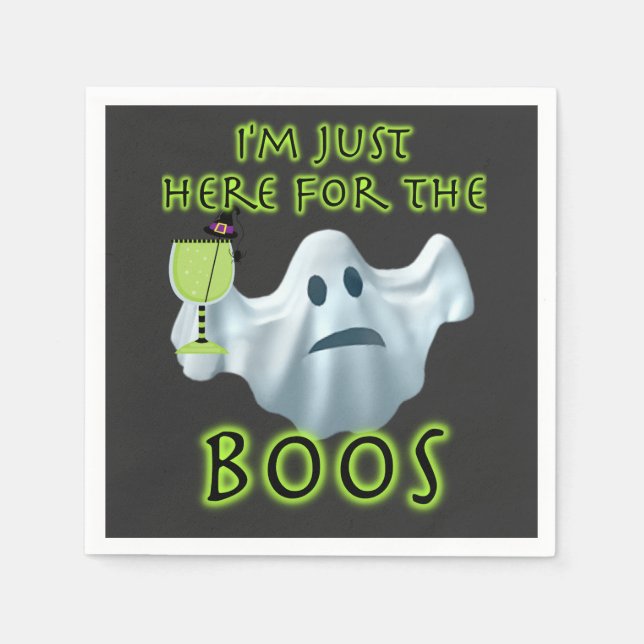 Halloween Ghost bin ich nur hier für die Boos Serviette (Vorderseite)