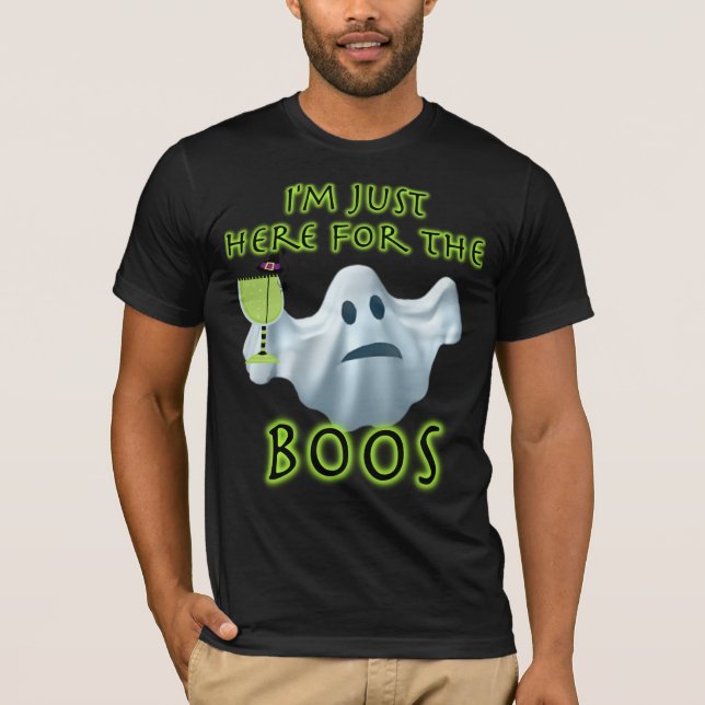 Halloween Ghost bin ich nur hier für die Boos T-Shirt (Vorderseite)