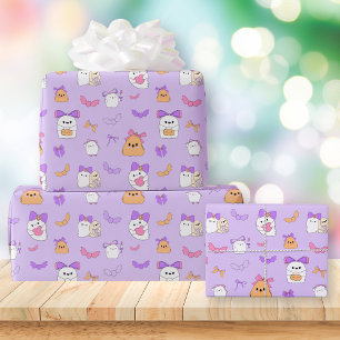 Halloween Ghost Birthday Geschenkpapier
