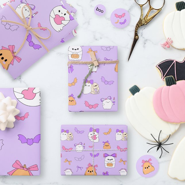 Halloween Ghost Birthday Geschenkpapier Set (Von Creator hochgeladen)