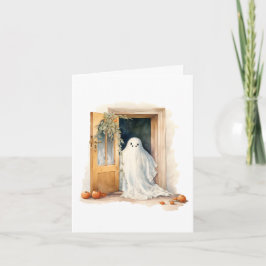 Halloween-Ghost-Blankenkarte