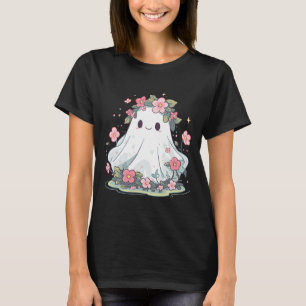 Halloween Ghost Blume Kostüm Frauen Mädchen Hallow T-Shirt