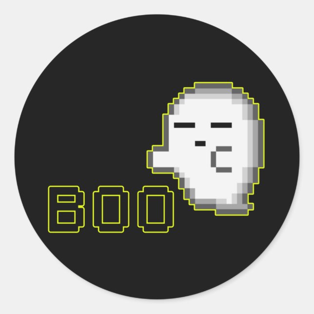 HALLOWEEN GHOST - BOO-2-Aufkleber Runder Aufkleber (Vorderseite)