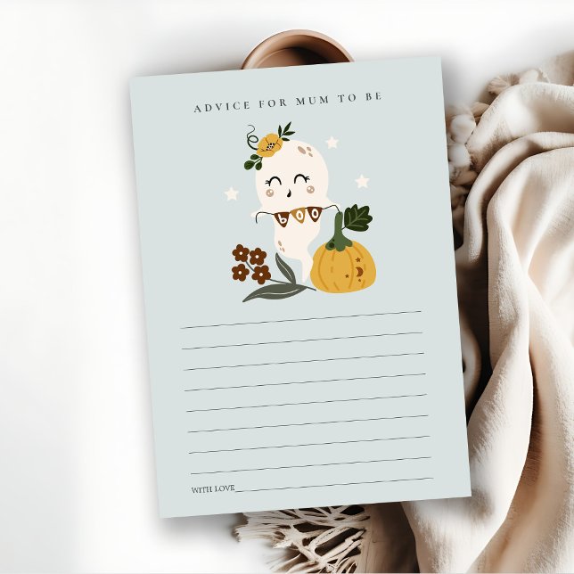 Halloween Ghost Boo Advice für Mum Baby Show Begleitkarte (Von Creator hochgeladen)