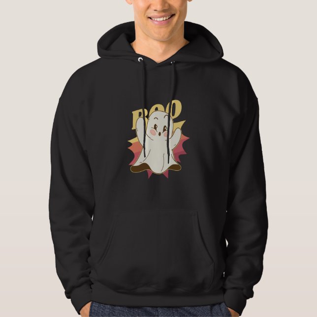 Halloween Ghost Boo Cute Hoodie (Vorderseite)