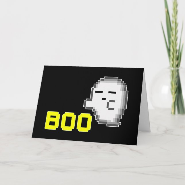 HALLOWEEN GHOST - BOO KARTE (Vorderseite)
