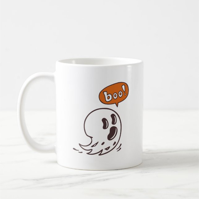 Halloween Ghost Boo Tasse (Links)