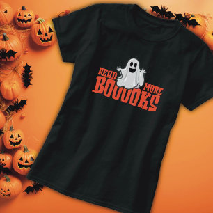 Halloween Ghost Book Lover T - Shirt