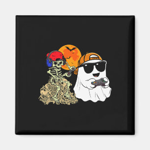 Halloween Ghost Boys Kids Gaming Beängstigend Skel Magnet