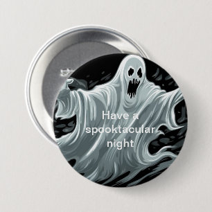 Halloween Ghost-Button Button