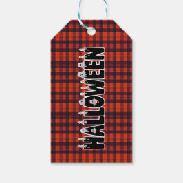 Halloween Ghost Candle Lettering Geschenkanhänger