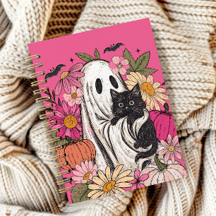 Halloween Ghost Cat iPhone / iPad Fall Notizblock