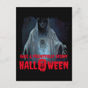 Halloween Ghost Catchy Phrases Postkarte