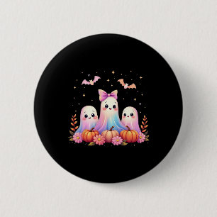 Halloween Ghost Coquette Bow Fall Pumpkin Spooky S Button