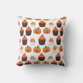 Halloween Ghost, Cupcakes und Pumpkins Kissen