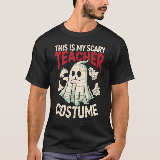 Halloween Ghost, das ist mein Beängstigendes Lehre T-Shirt (Vorderseite)