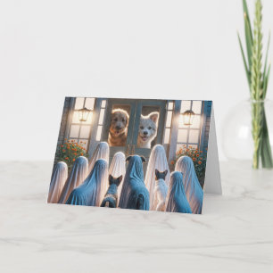 Halloween Ghost Dogs Karte