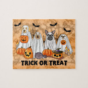 Halloween Ghost Dogs Puzzle