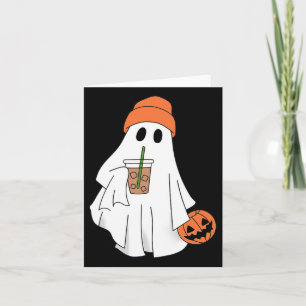 Halloween Ghost Drink Kaffee Geist Eiskaffee M Karte
