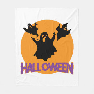 Halloween ghost fleecedecke