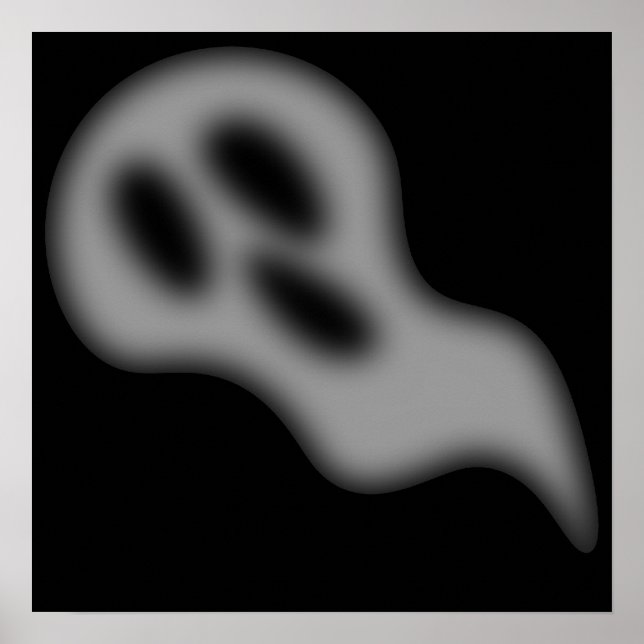 Halloween Ghost Foto Print Poster (Vorne)