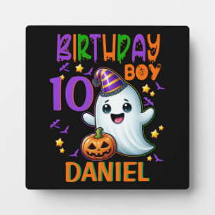 Halloween Ghost Geburtstag Junge Spooky Party Desi Fotoplatte