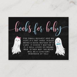 Halloween Ghost Gender Reveal Book Request Begleitkarte