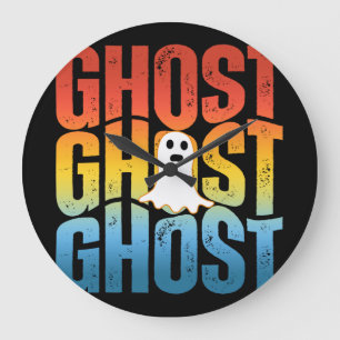 HALLOWEEN GHOST GHOST GHOST GROßE WANDUHR