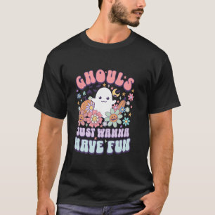 Halloween Ghost Ghouls nur Wanna haben Spaß lustig T-Shirt