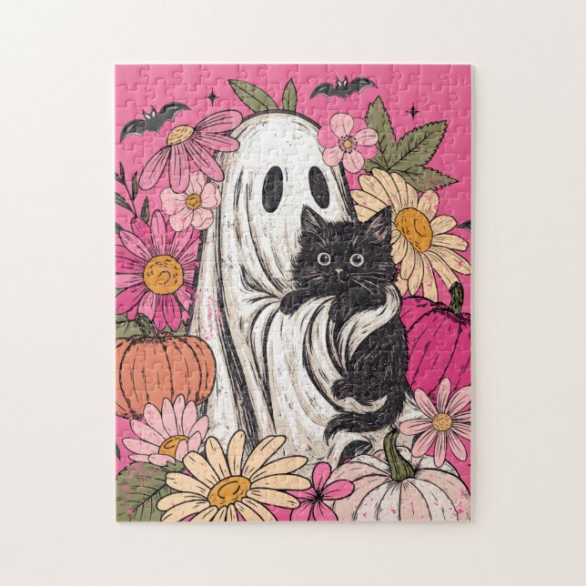 Halloween Ghost Girly Puzzle (Vertikal)