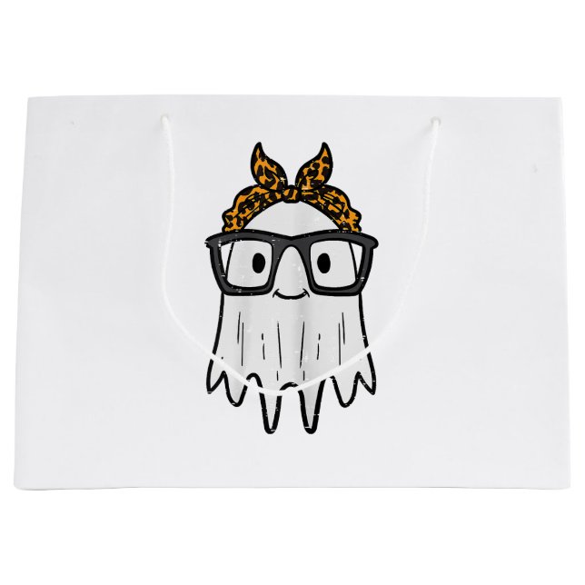 Halloween Ghost Glasses Niedlich Große Geschenktüte (Vorderseite)