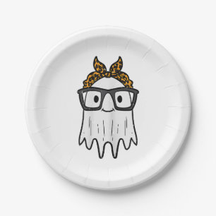 Halloween Ghost Glasses Niedlich Pappteller