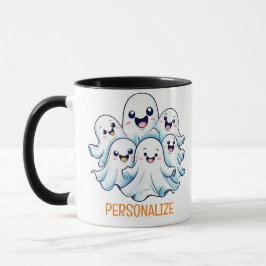 Halloween Ghost Group Tasse