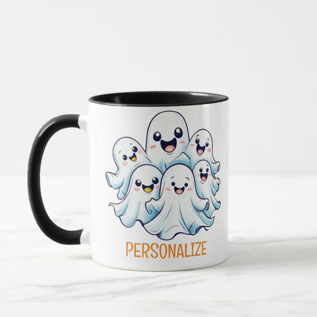 Halloween Ghost Group Tasse (Links)