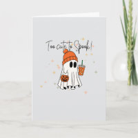 Halloween Ghost Grußkarte, zu Niedlich, um Ca zu s