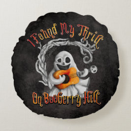 Halloween Ghost Guitar Booberry Hill Rundes Kissen