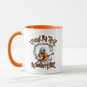 Halloween Ghost Guitar Booberry Hill Tasse