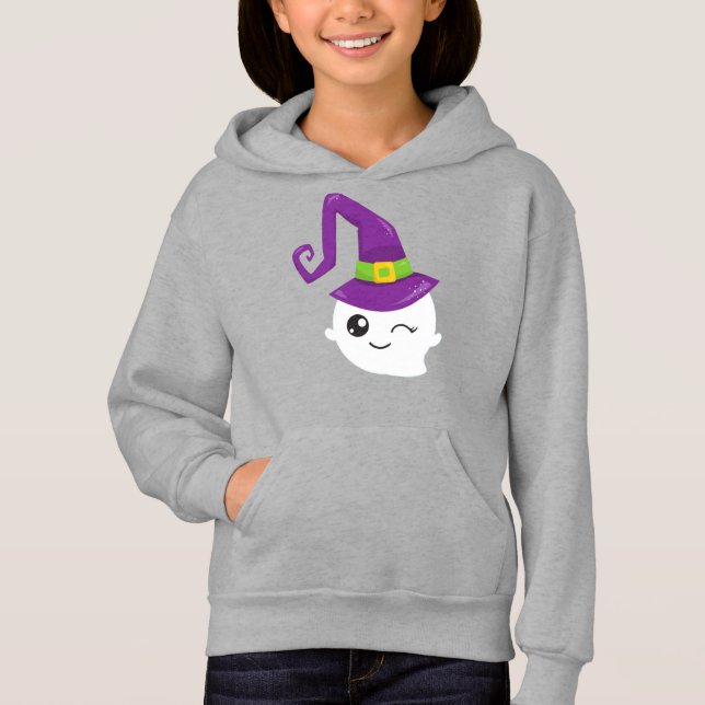Halloween, Ghost, Hexenhut, Trick oder Treat, Boo Hoodie (Vorderseite)